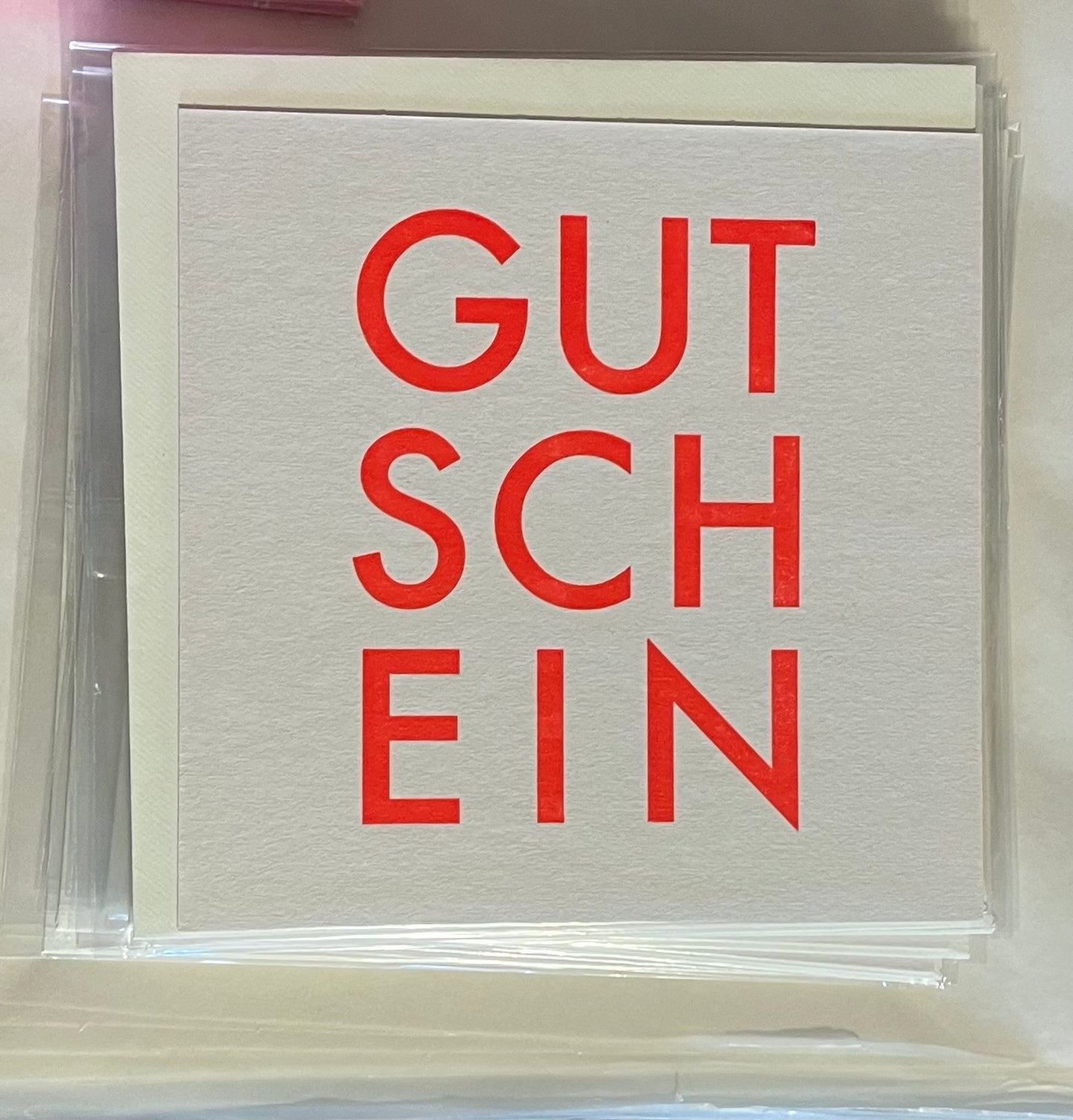 Gutschein Karte Quadratisch