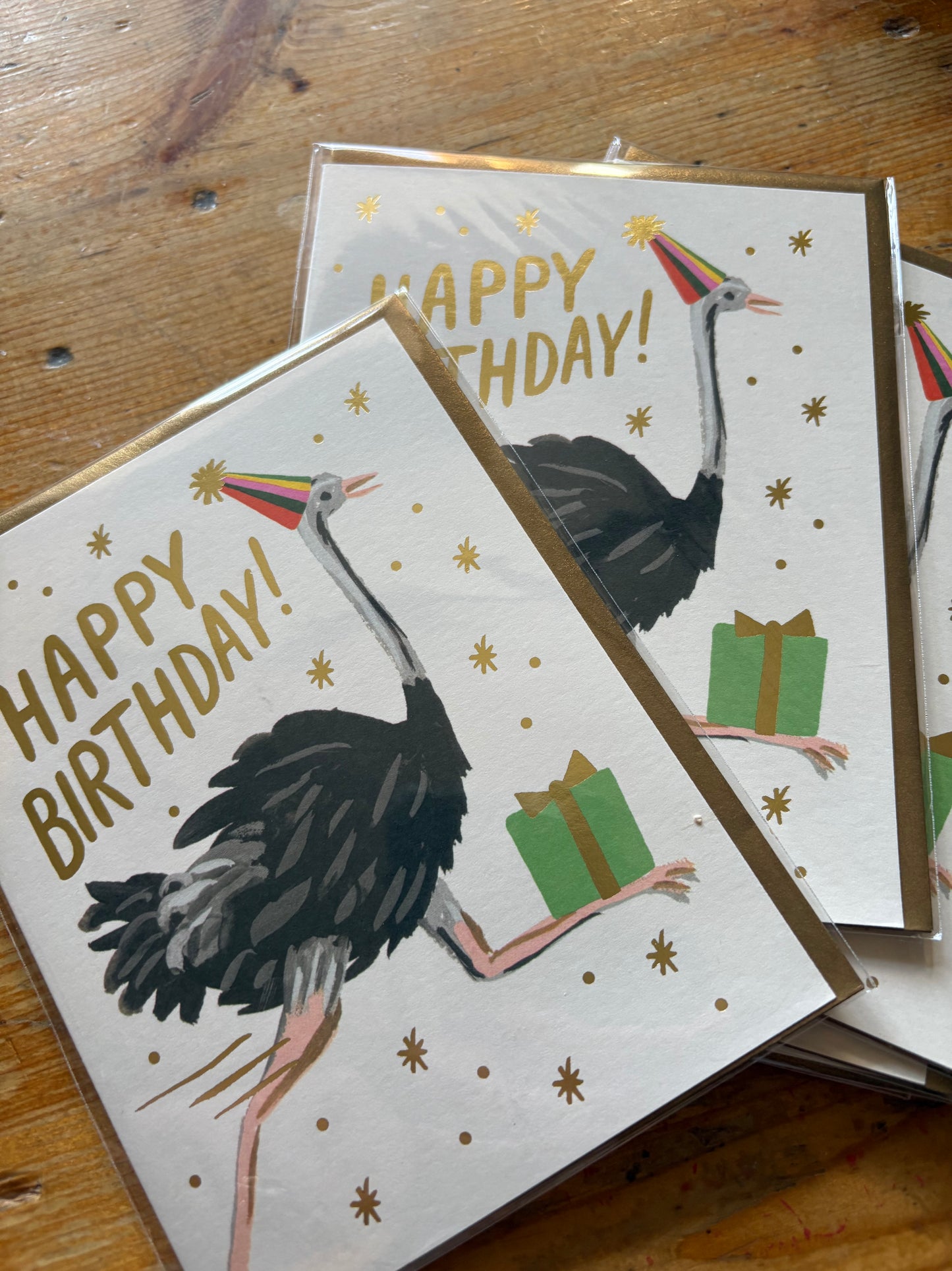 Happy Birthday Bote Strauß Karte