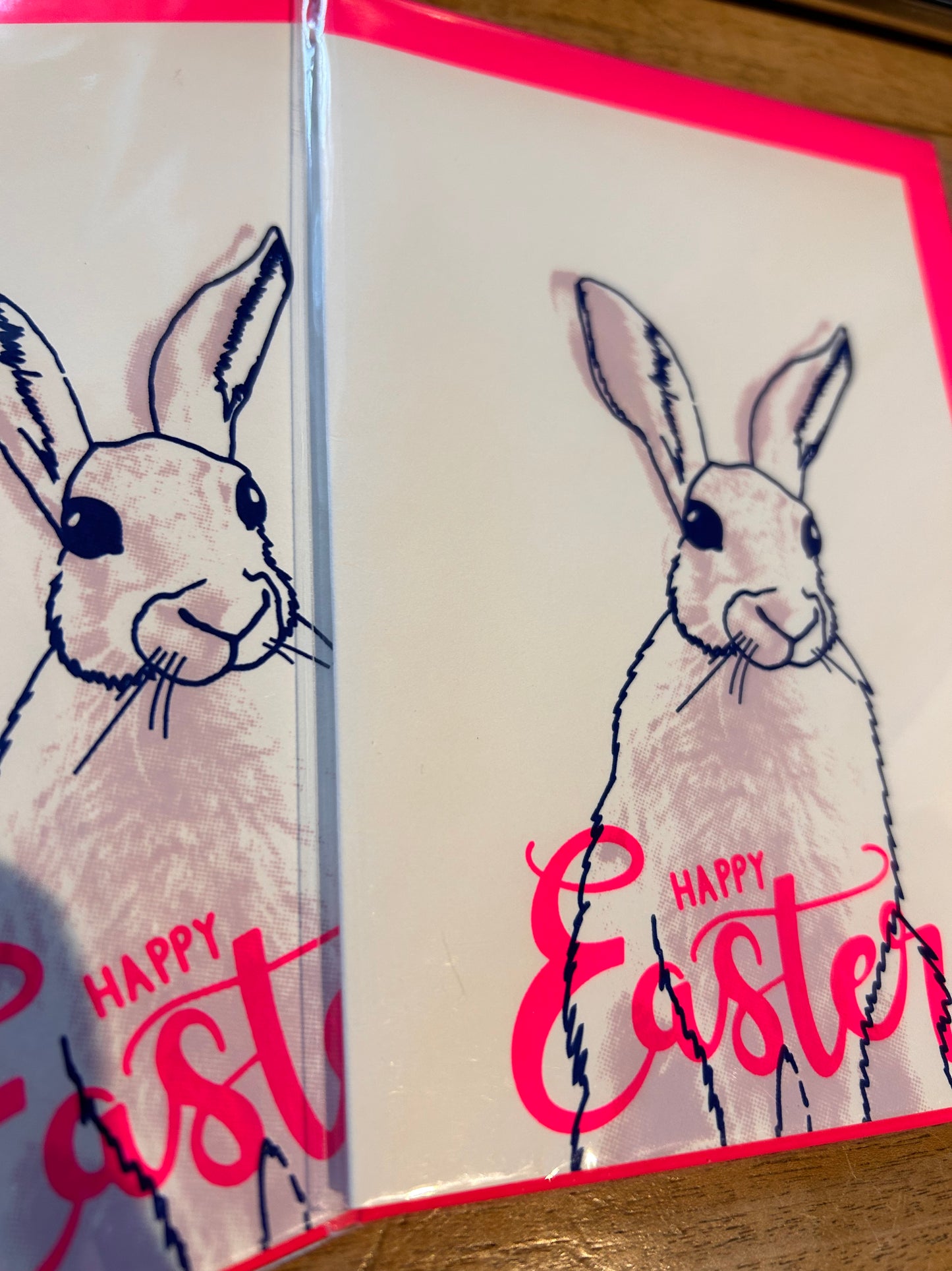 Happy Eastern Neon , Hase blau