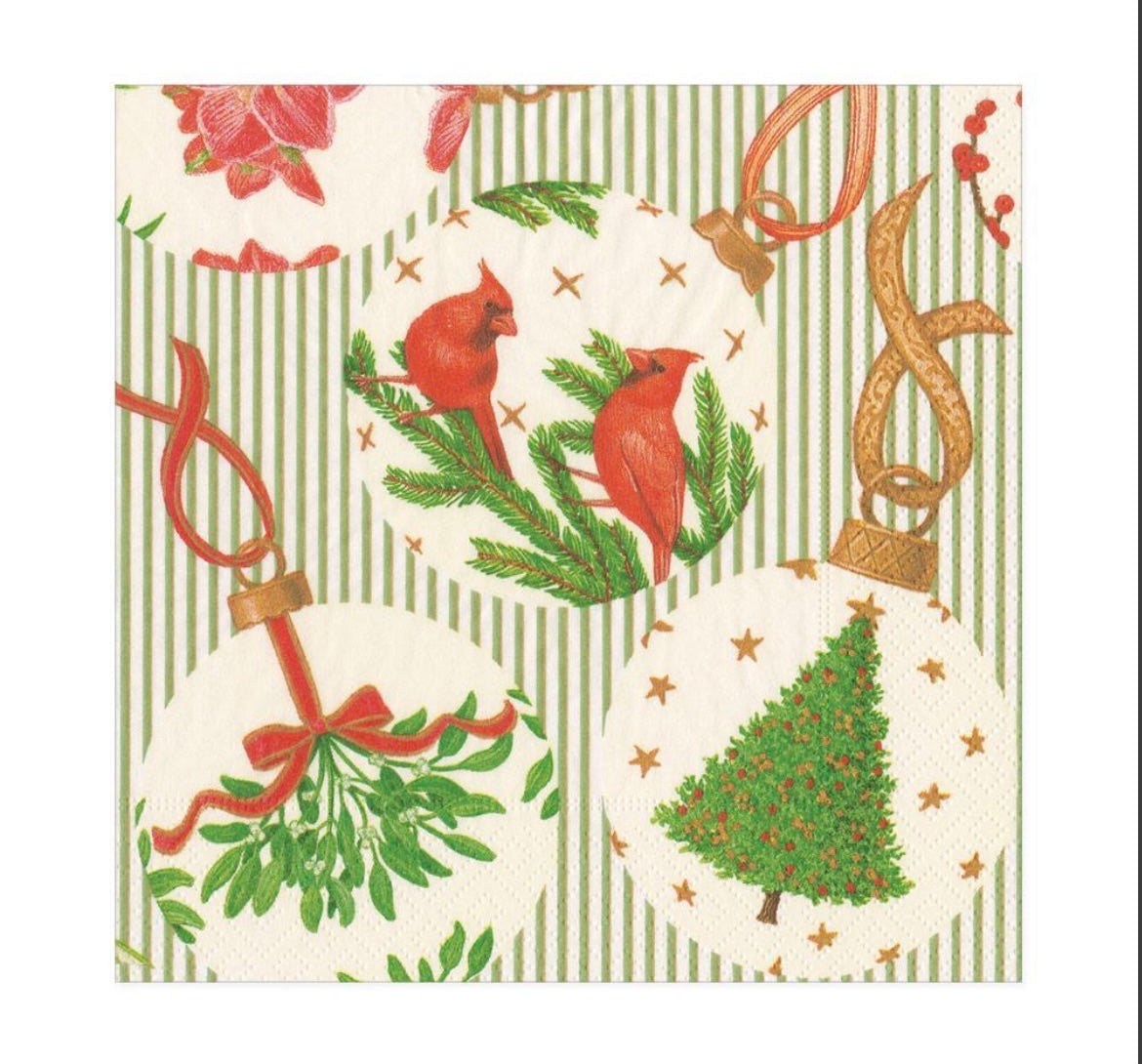 Weihnachtskugel Servietten, Lunch Size