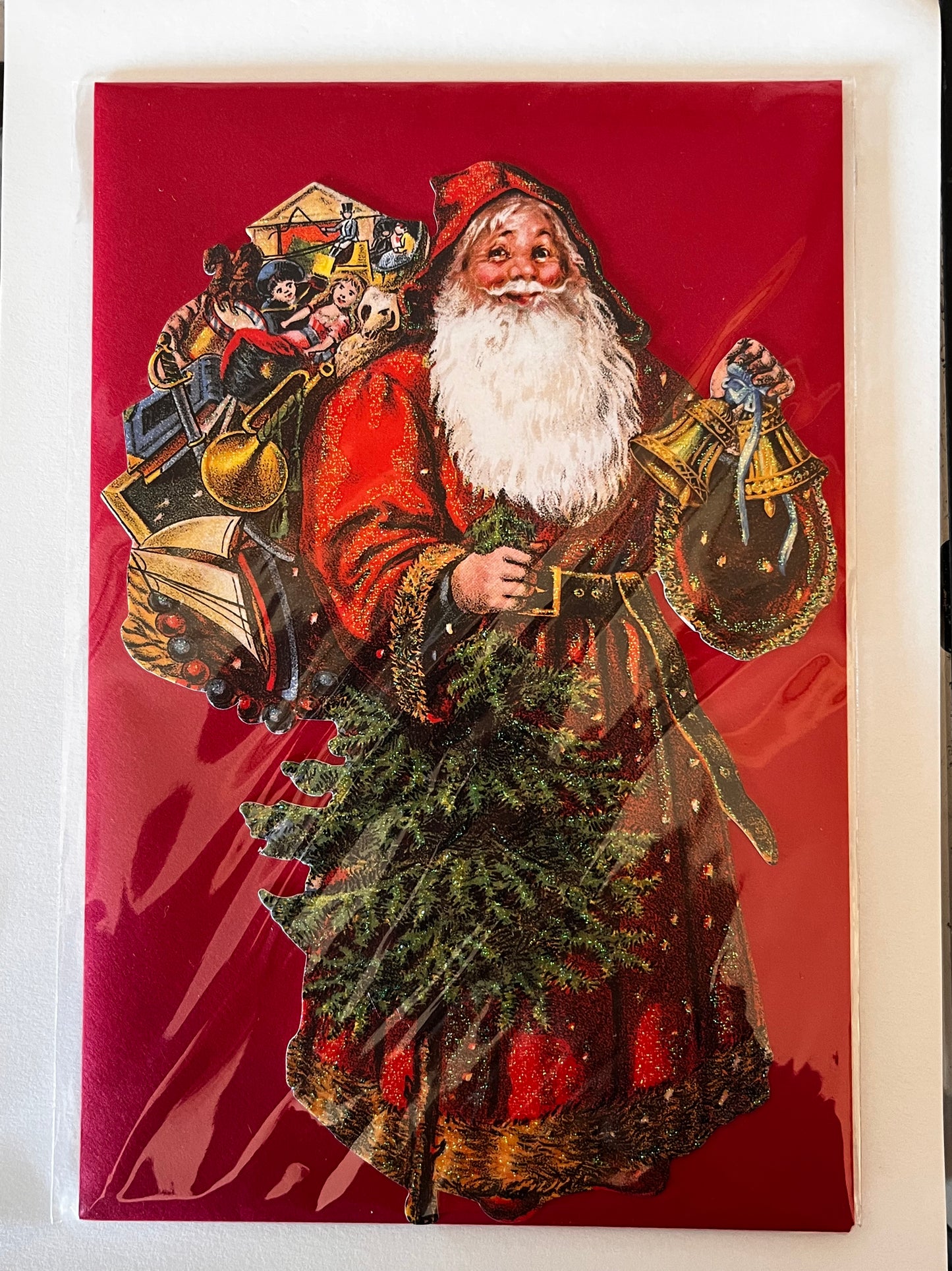 Ausgestanzte Weihnachtspostkarten
