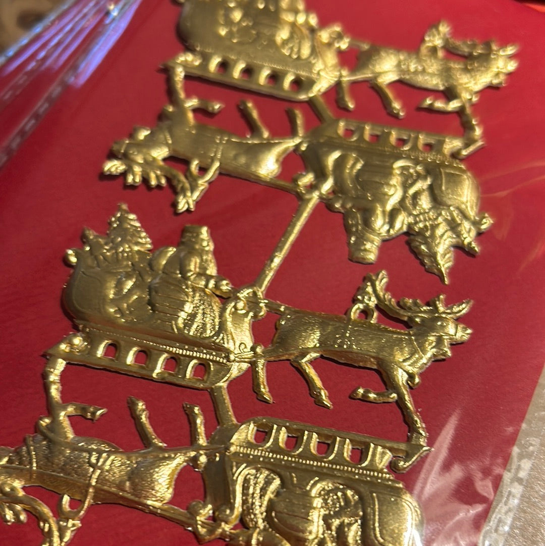 Rentierschlitten Gold