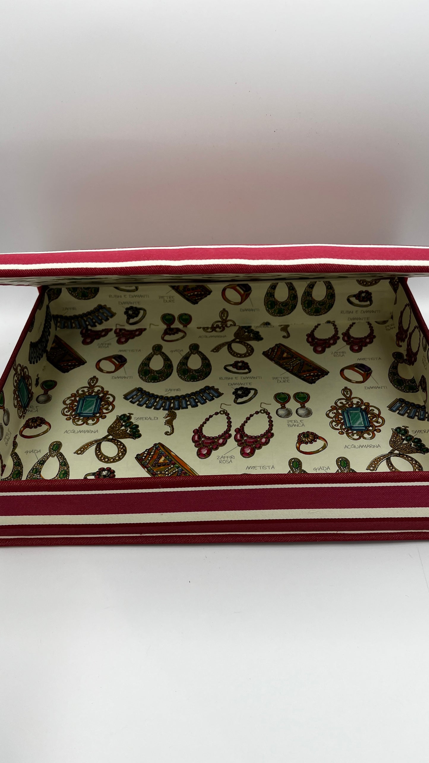 Rot-Weiß Schmuck Letterbox,A4, 4cm Rücken