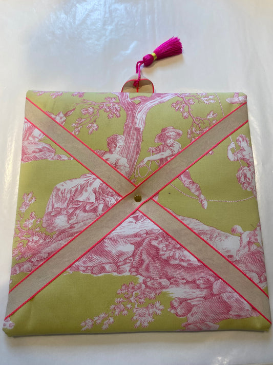 Zettelboard Toile de Jouy , Quadrat