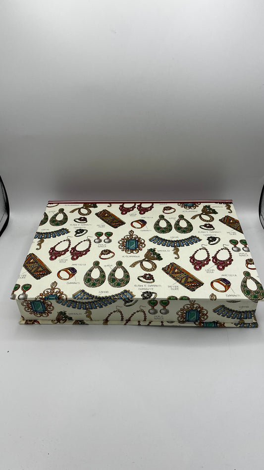 Schmuck Letterbox,A4, 4 cm,Stoff Rücken