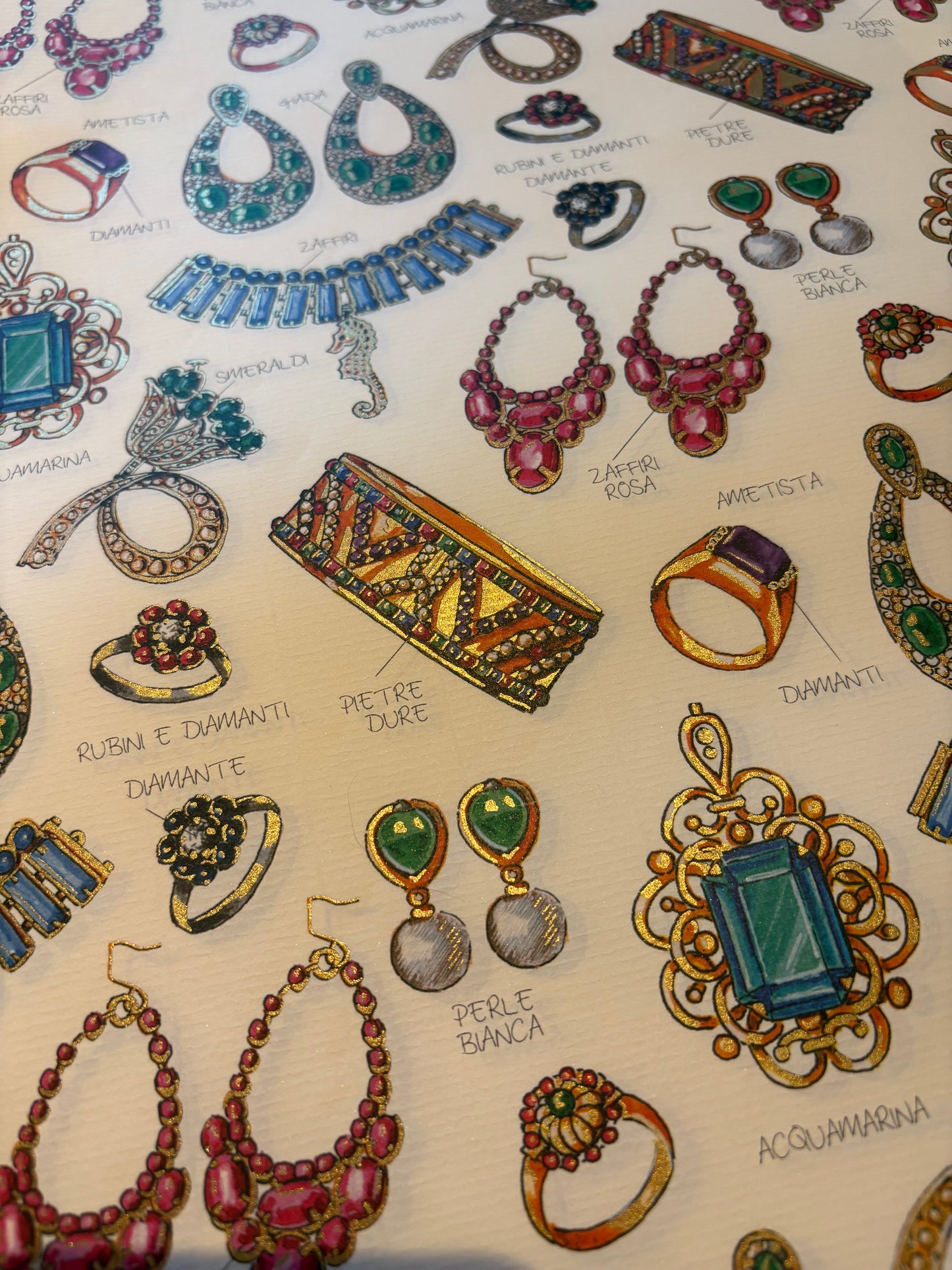 Schmuck Papier, 50 auf 70 cm, drei Bögen im Set