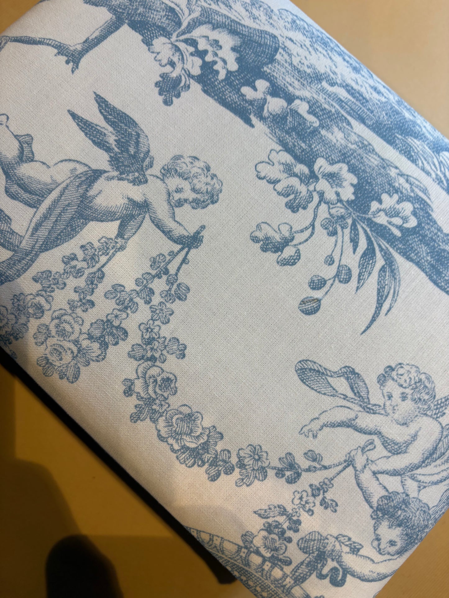 Toile de Jouy, A5, Blau