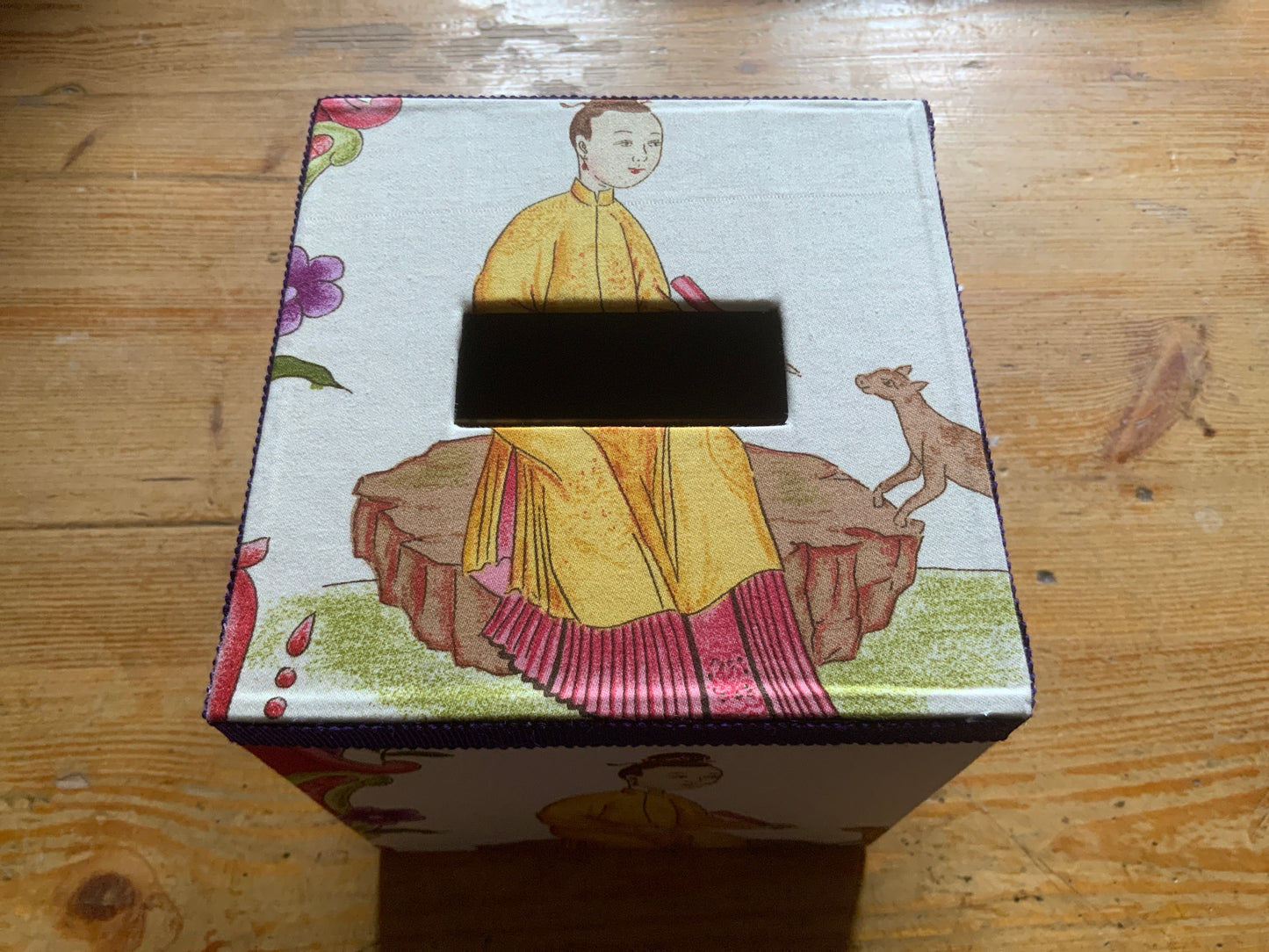 Taschentücher Box Quadrat Chinoiserie
