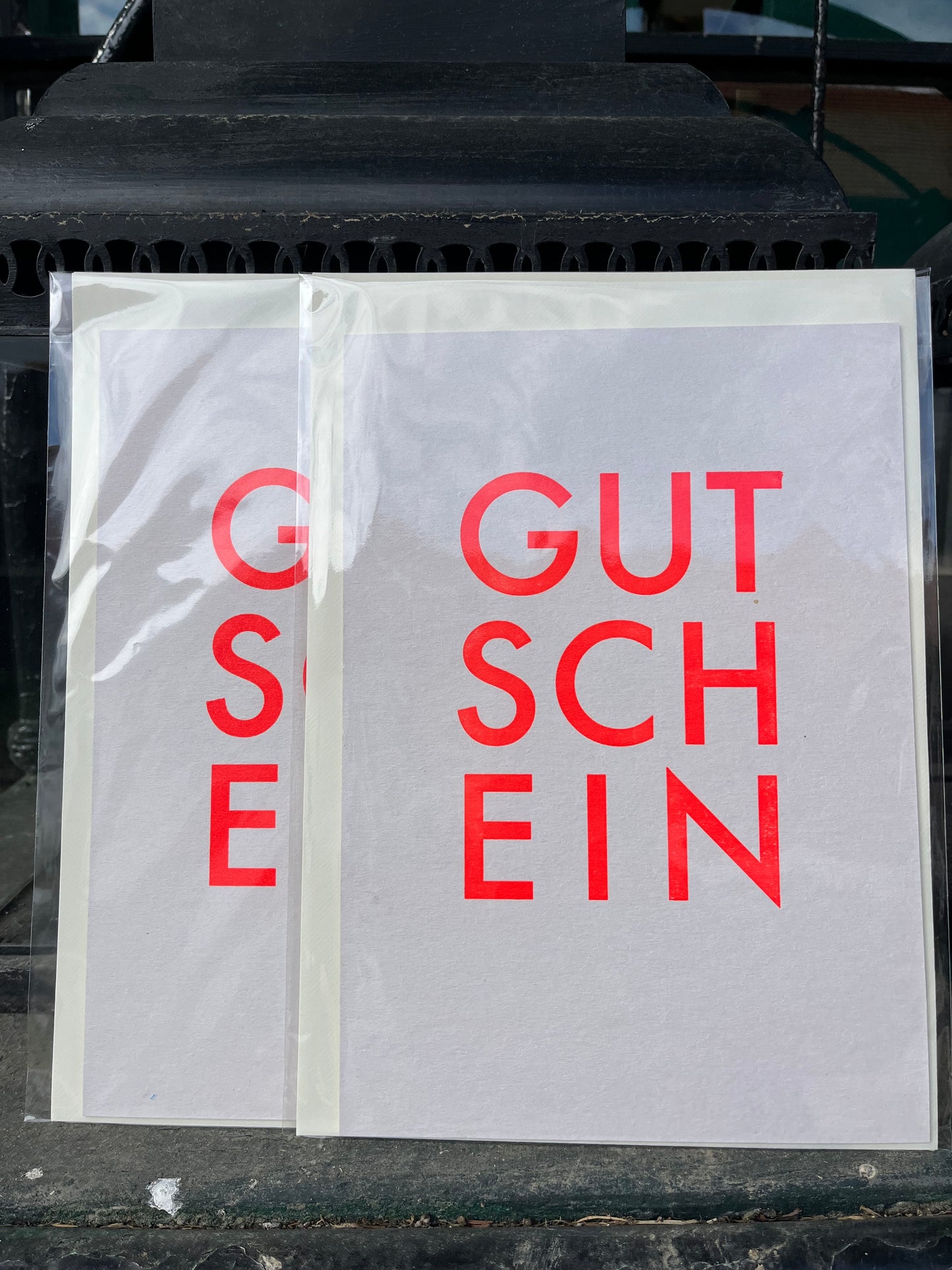 Gutschein Karte A4