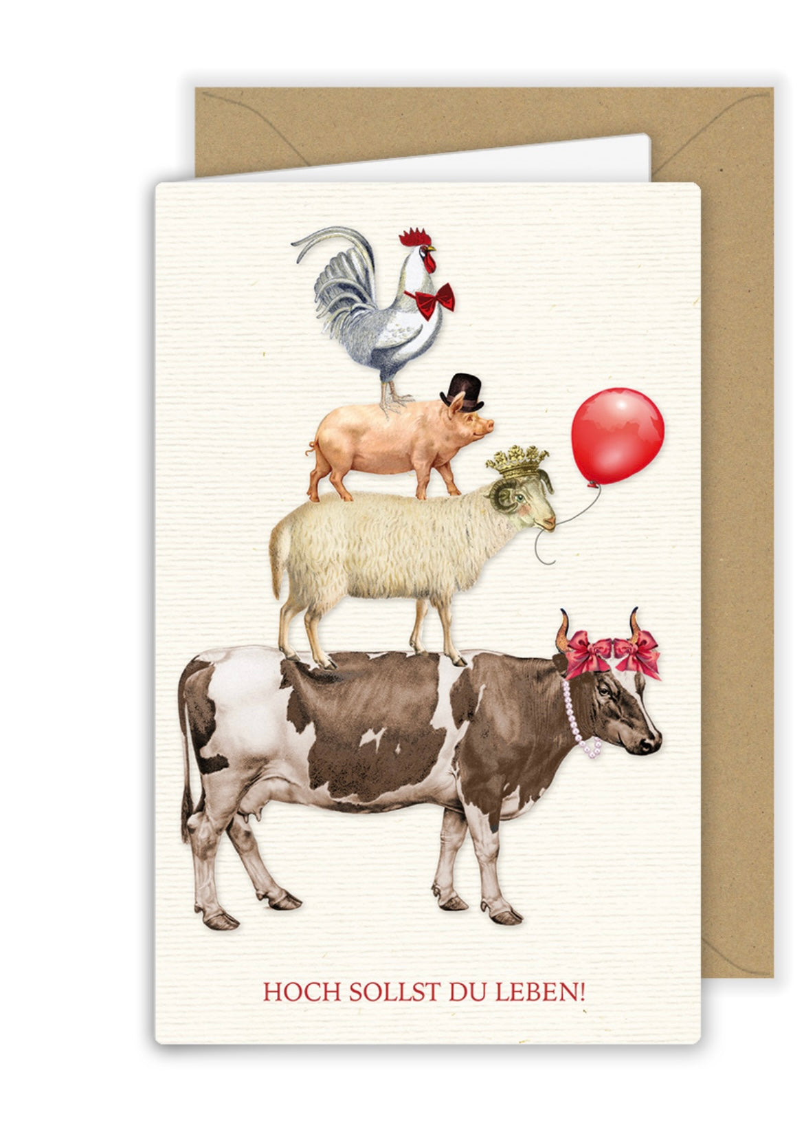 Hoch sollst du Leben Kärtchen