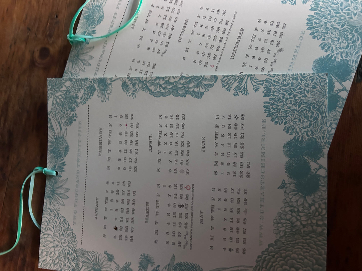 Kalender 2025,A4 Blatt