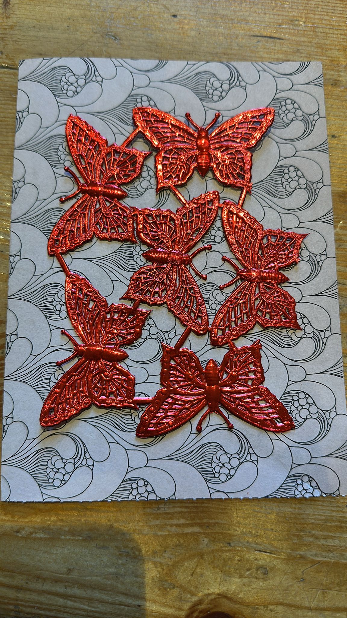 Schmetterlinge, rot