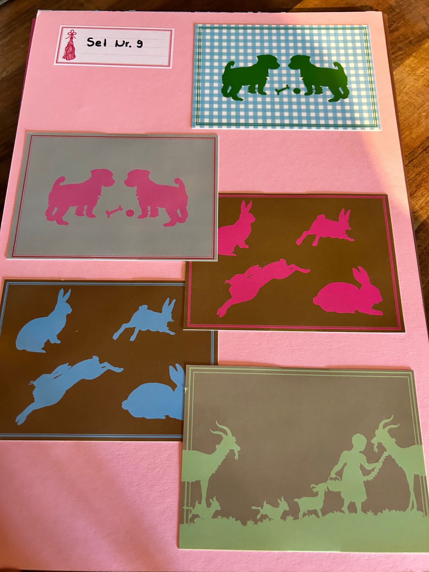 Scherenschnitt Motiv Set Nr 9