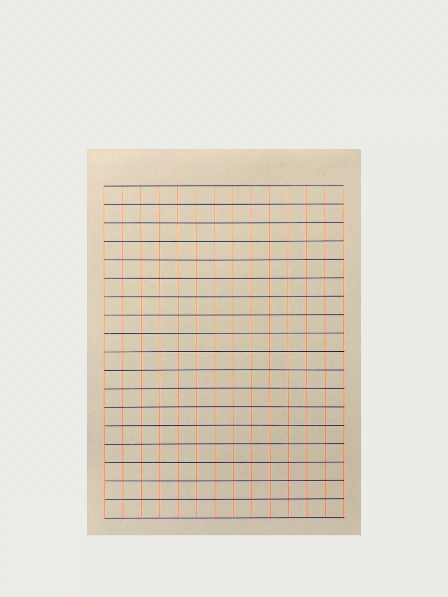 Karoblock blau/orange
