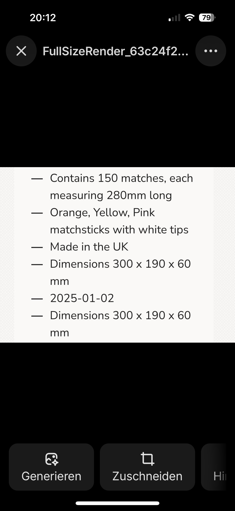 Streichhölzer Jumbo Winterwonderland