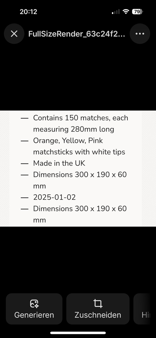 Streichhölzer Jumbo Winterwonderland