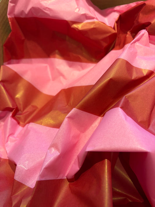 Seidenpapier pink/bordeux, 50•70cm, 10 er Set