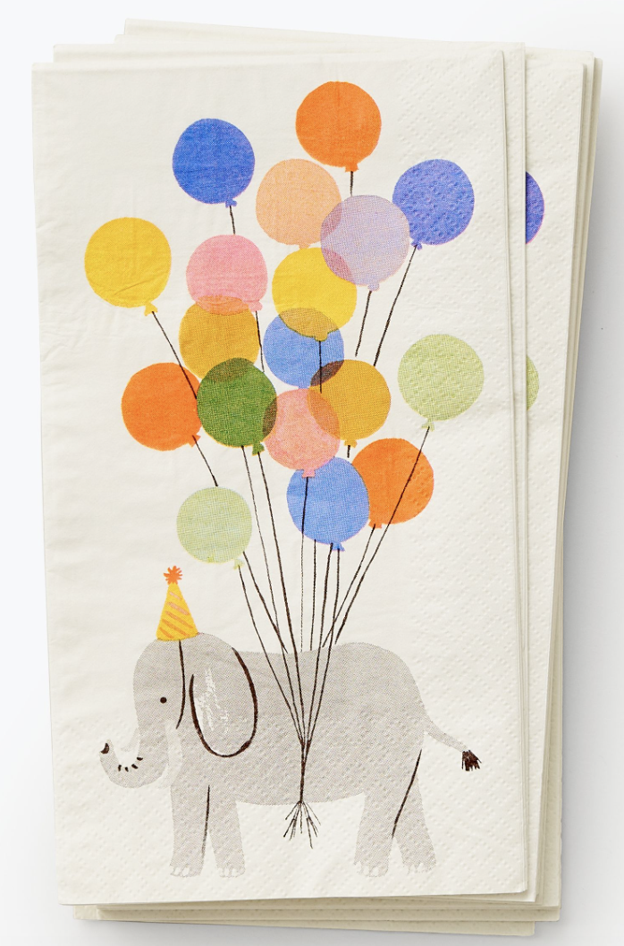 Partytime Glückselefant Servietten