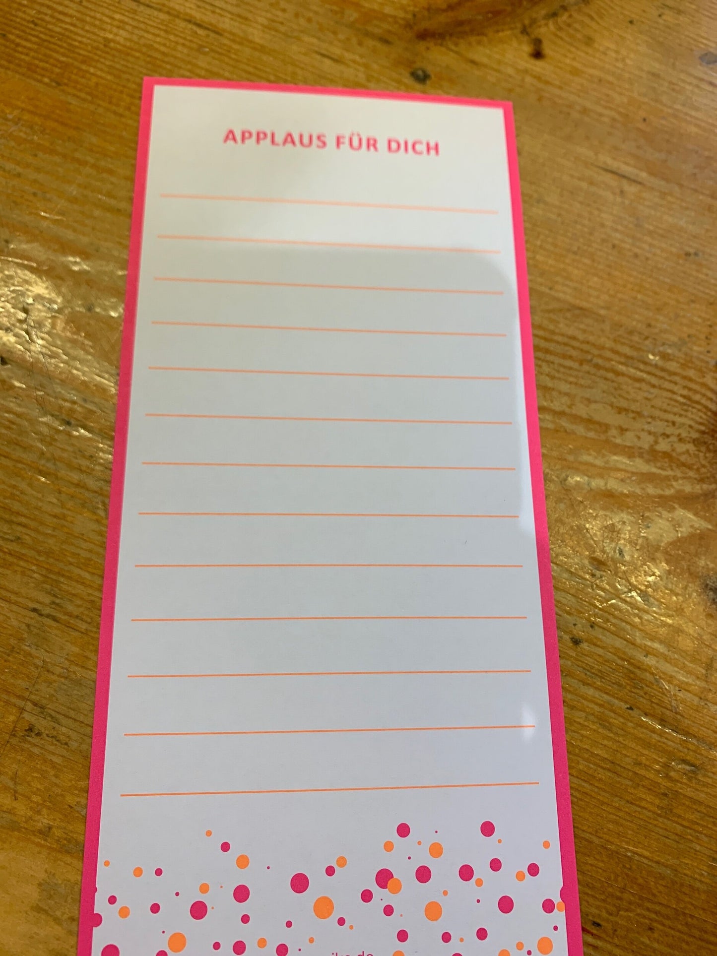 Applaus Block A6 neon pink