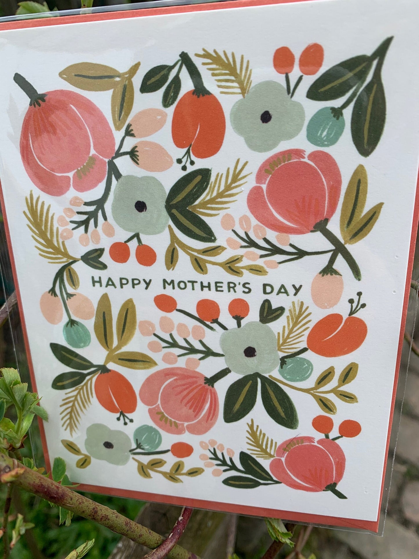 Happy Mothers Day Blumen Karte