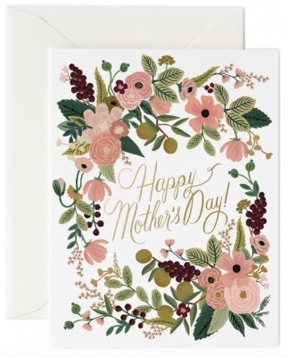 Happy Mother´s Day Blumen Karte Berry