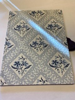 Mappe A4 Blaues Blumenmuster