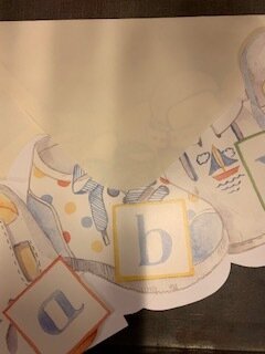 BABY Shoes Kartengirlande