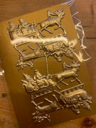 Rentierschlitten Gold