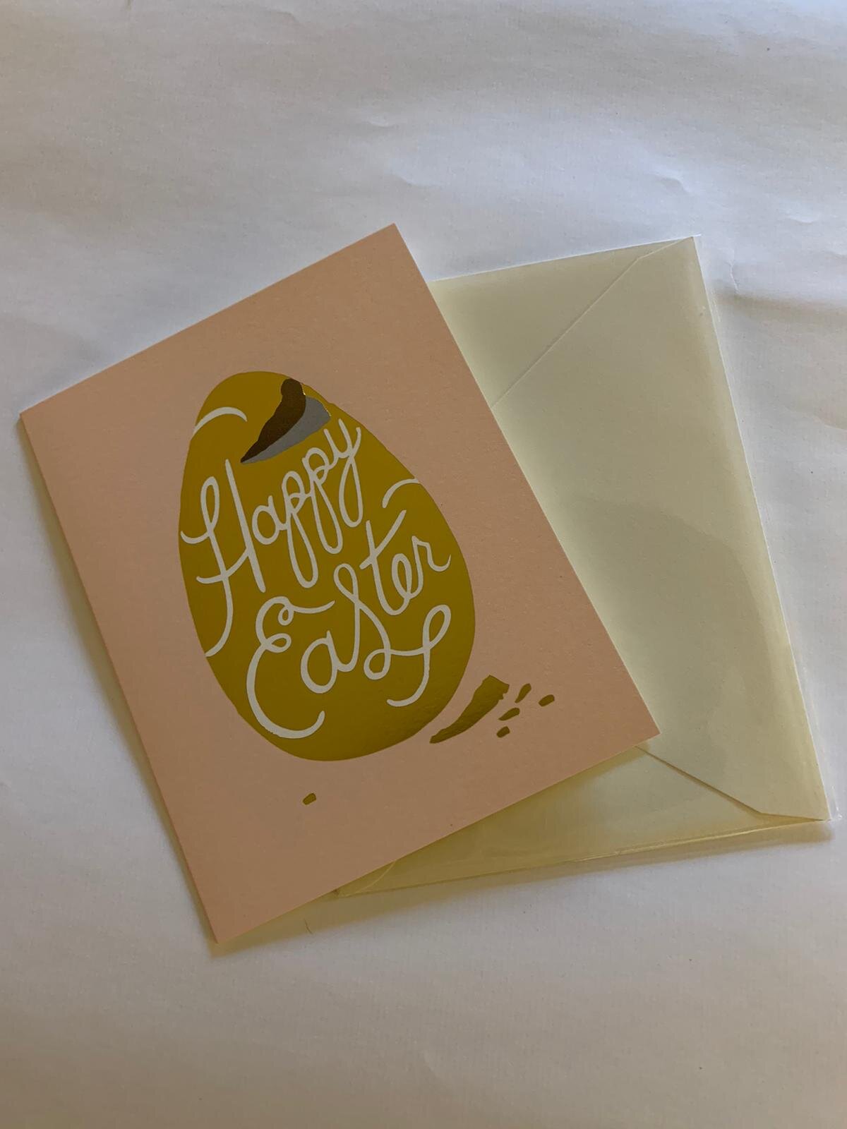 Happy Easter Karte Gold