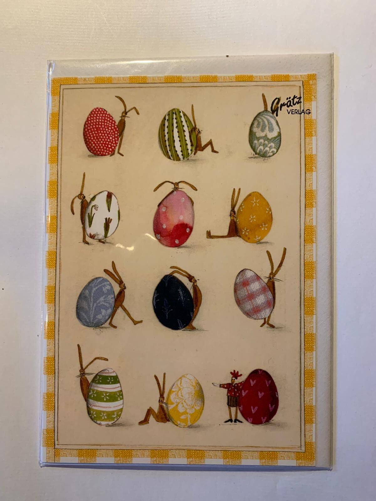 Eiervarianten Karte Bunt