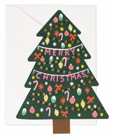 Merry Christmas Baum-Karte