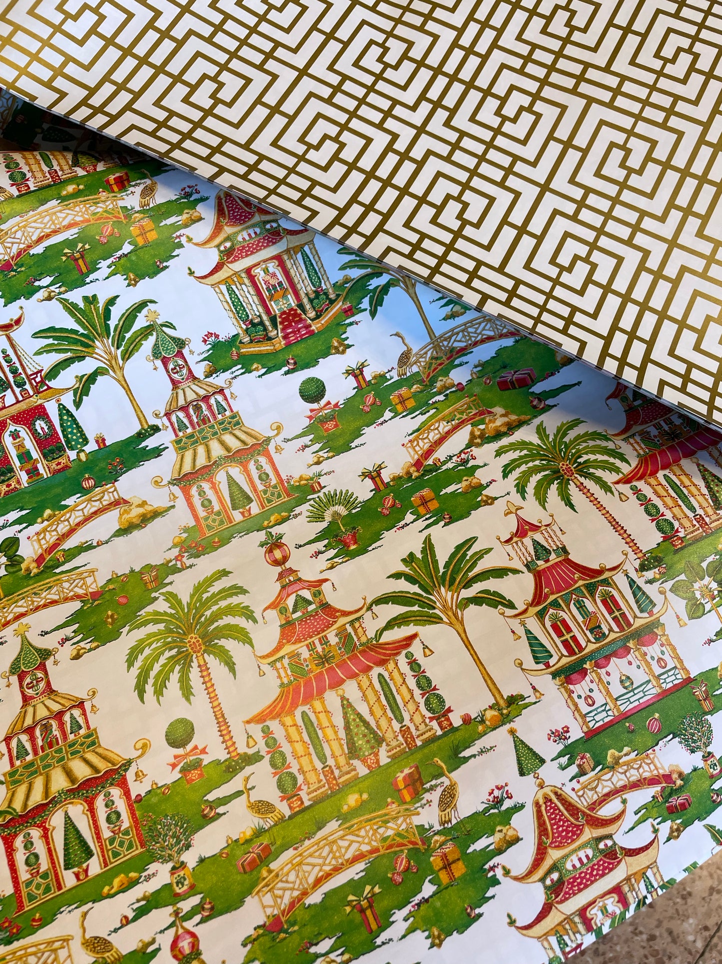 Pagode Geschenkpapier