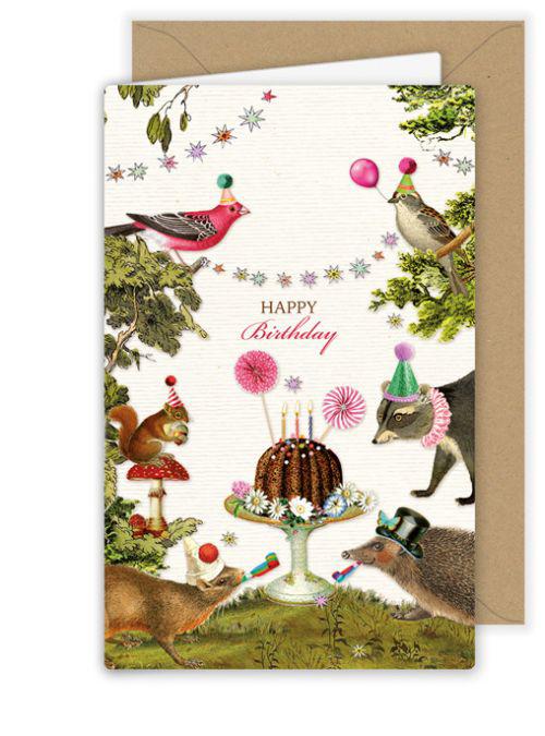 Happy Birthday Waldtiere Kärtchen