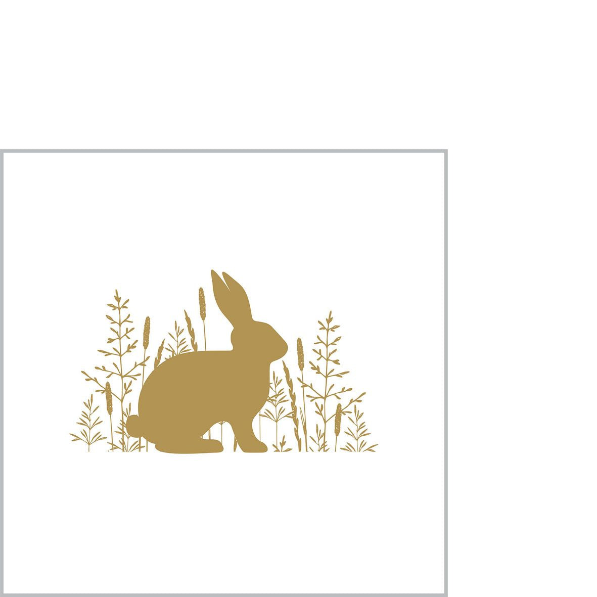 Goldener Hase Servietten