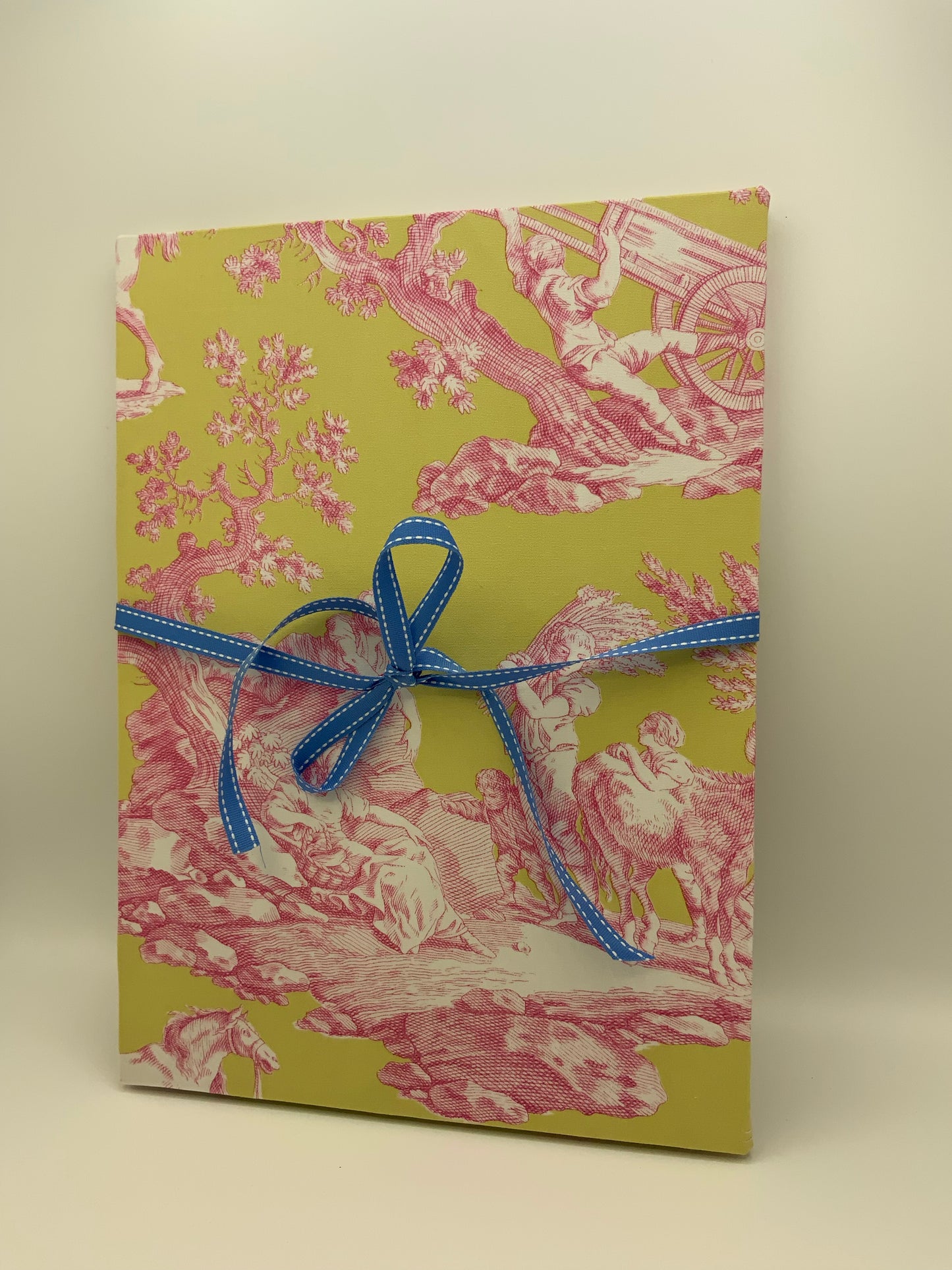 Leporello A4, Toile de Jouy