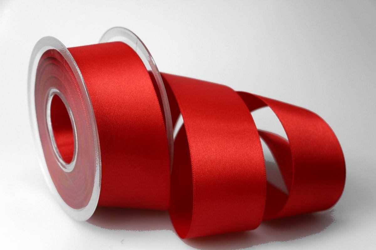 Satin Bandrolle rot