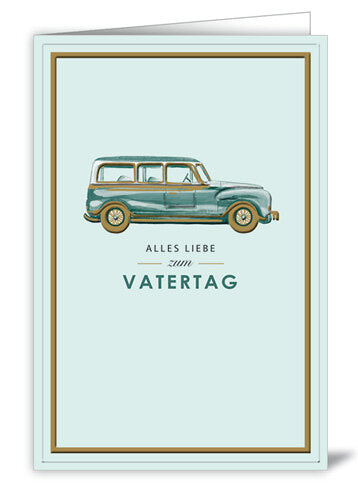 Alles liebe zum Vatertag- Oldtimer Karte