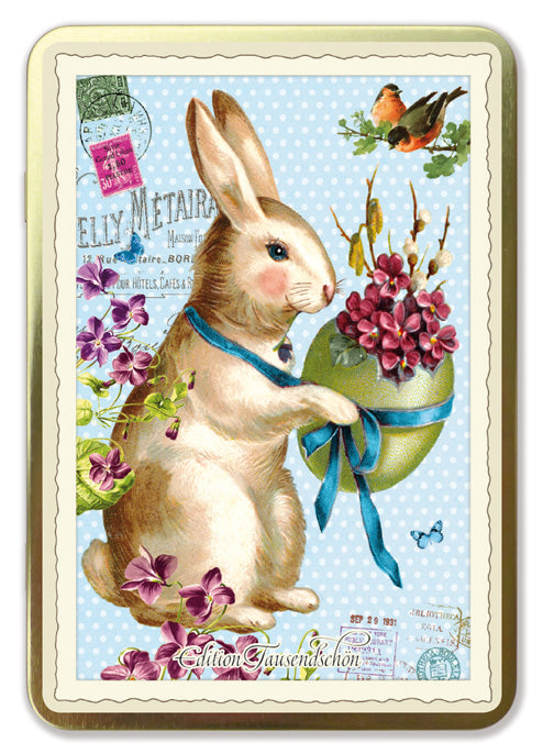 Goldene Postkarten Box Ostern 1