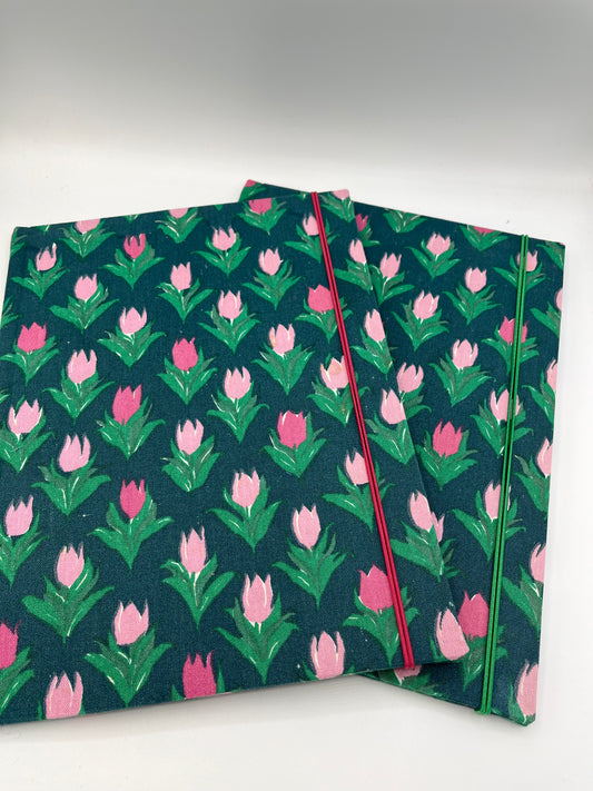 Tulpen Mappe mit Gummiband