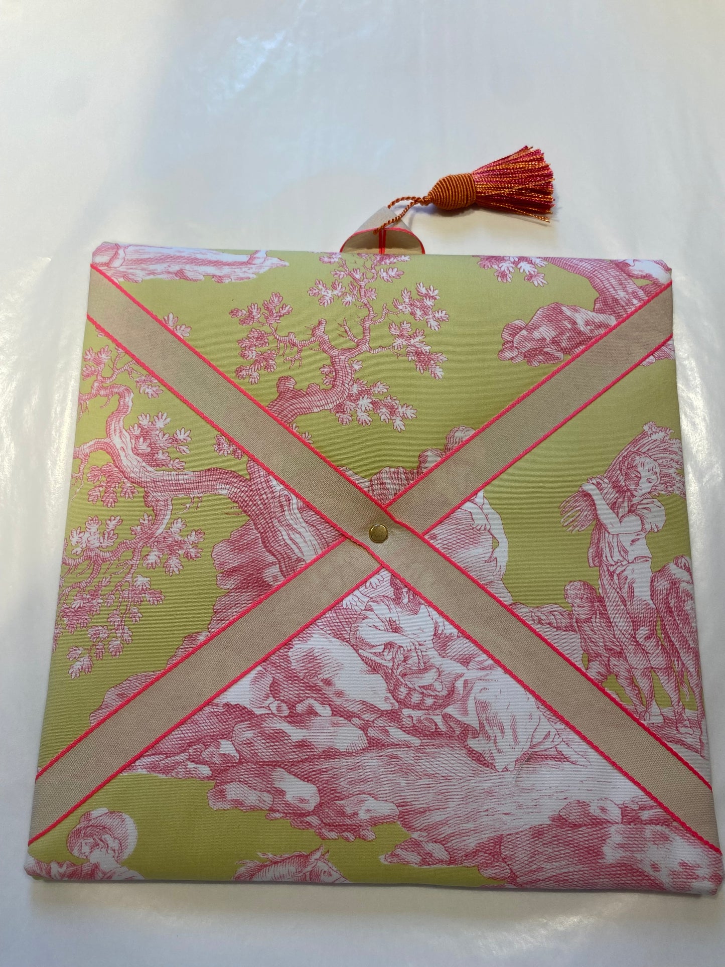 Zettelboard Toile de Jouy , Quadrat