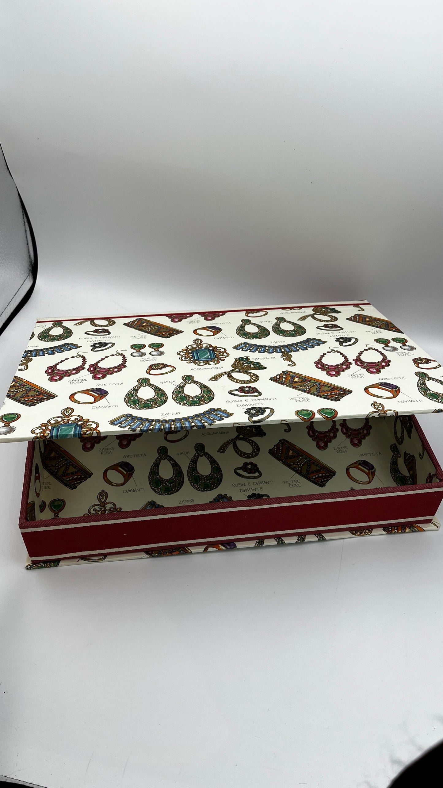 Schmuck Letterbox,A4, 4 cm,Stoff Rücken