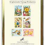 Goldene Postkarten Box Ostern 3