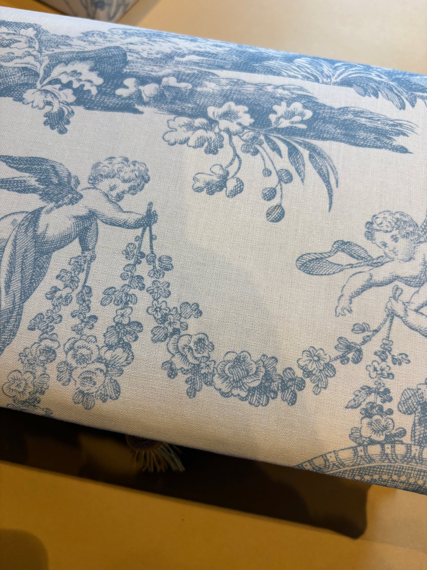 Toile de Jouy, A5, Blau