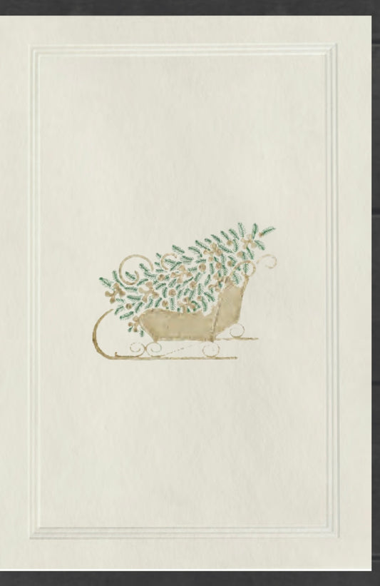 Stahlstichkarte Schlitten