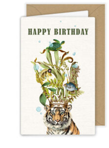 Tiger Kärtchen Happy Birthday