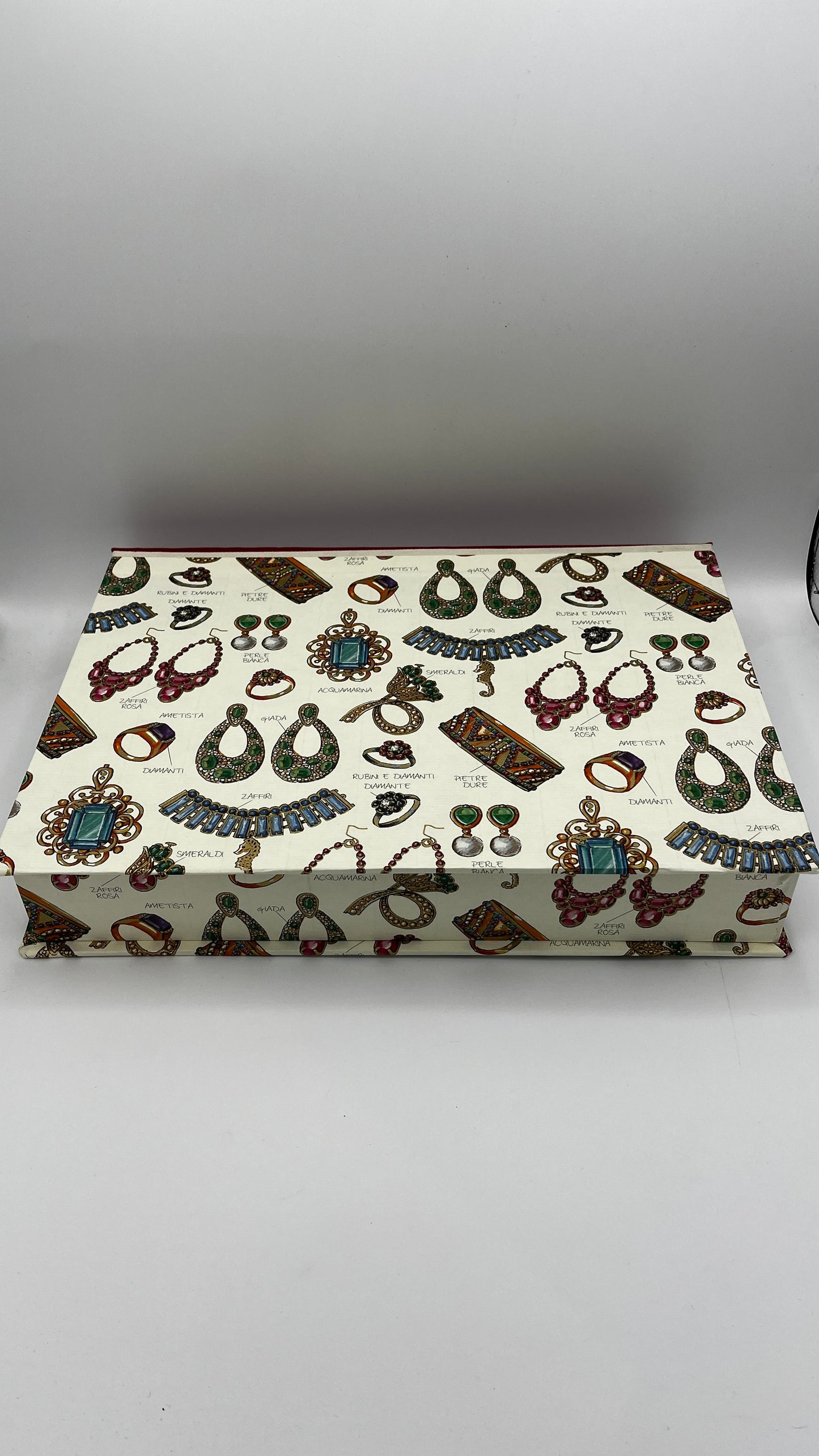 Schmuck Letterbox,A4, 4 cm,Stoff Rücken