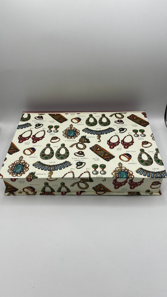 Schmuck Letterbox,A4, 4 cm,Stoff Rücken