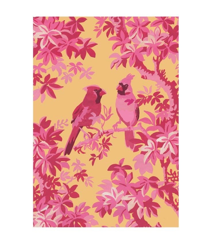 Birds Karte, Gold