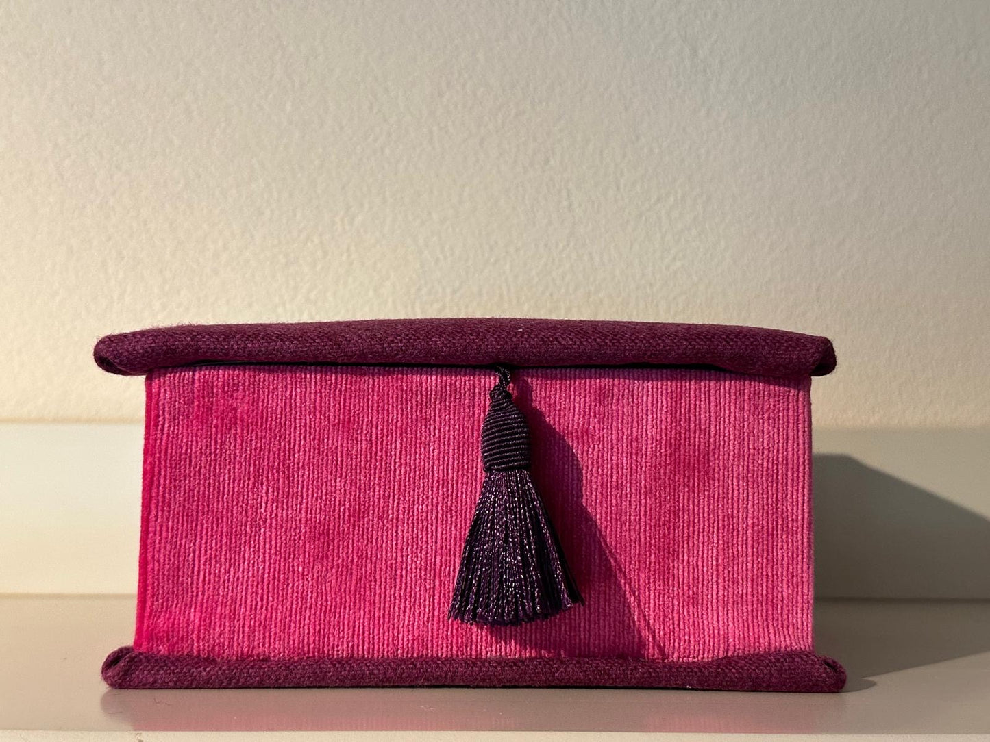 Schachtel Samt & Loden Mix ,A5,A6 Pink Lila