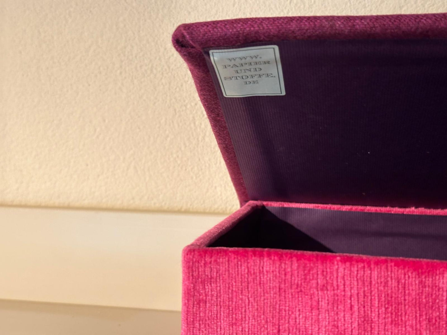 Schachtel Samt & Loden Mix ,A5,A6 Pink Lila